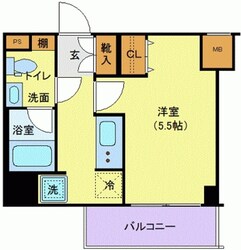 AZEST北千住の物件間取画像